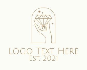 Gemstone - Jeweler Diamond Hand logo design