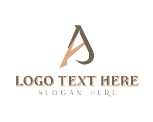 Upscale Studio Letter A logo design