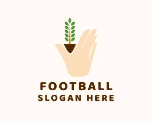 Natural Plant Hand Logo