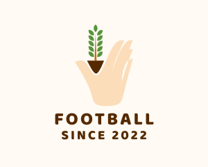 Farmer - Natural Plant Hand logo design