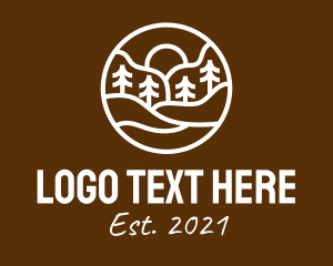 Explore - Outdoor Forest Emblem logo design