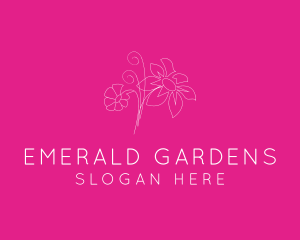 Beauty Flower Garden logo design