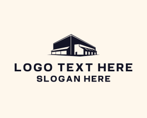 Factory - Warehouse Logistics Inventory logo design