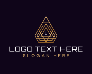 Investment - Premium Luxury Triangle logo design