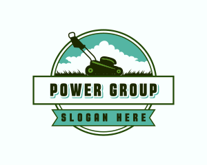 Lawn Mower Agriculture Logo