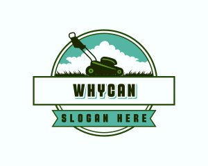Eco - Lawn Mower Agriculture logo design
