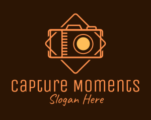 Photo - Orange Digital Camera logo design