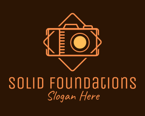 Phone Photography - Orange Digital Camera logo design