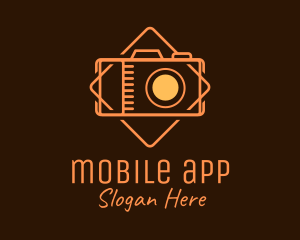 Photograph - Orange Digital Camera logo design