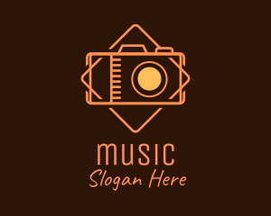 Vlog - Orange Digital Camera logo design