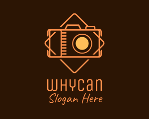 Vlogging - Orange Digital Camera logo design