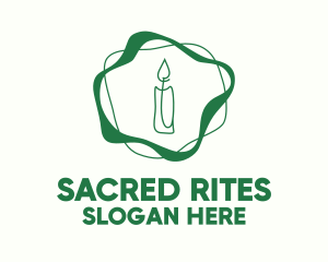 Ritual - Green Ritual Candle logo design