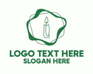 Green Ritual Candle  Logo