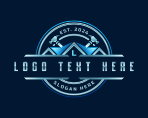 Tool - Hammer Carpentry Builder logo design