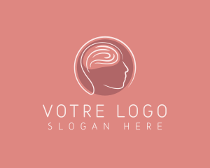 Rehab - Mental Health Brain logo design