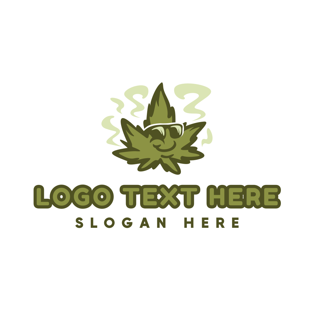 Marijuana Plant Sunglasses Logo | BrandCrowd Logo Maker