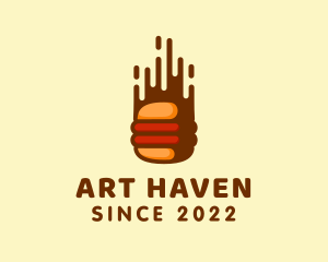 Fast Hamburger Burger logo design