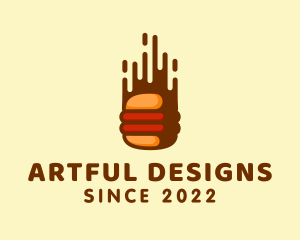 Fast Hamburger Burger logo design