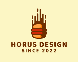 Fast Hamburger Burger logo design