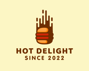 Fast Hamburger Burger logo design