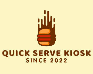 Fast Hamburger Burger logo design