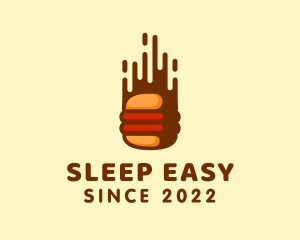 Fast Hamburger Burger logo design