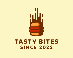 Burger - Fast Hamburger Burger logo design