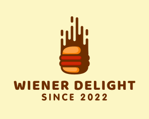 Fast Hamburger Burger logo design