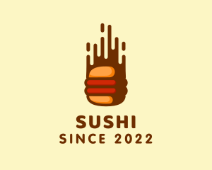 Fast Hamburger Burger logo design