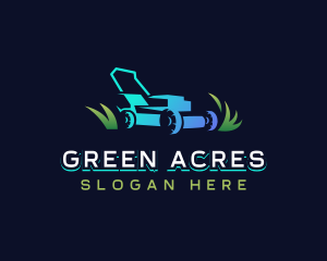 Mowing - Lawn Mower Grass Turf logo design