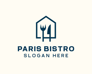 Blue Home Restaurant  logo design