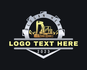 Emblem - Builder Machine Excavator logo design