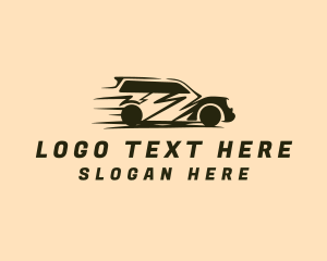 Road Trip - Fast Transport Vehicle logo design