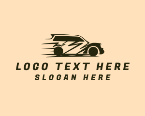 Rideshare - Fast Transport Vehicle logo design