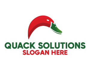 Duck - Chili Duck Beak logo design