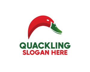 Duckling - Chili Duck Beak logo design