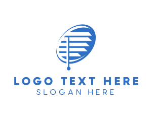 Venetian Blinds - Window Blinds Decor logo design