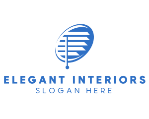 Window Blinds Decor logo design