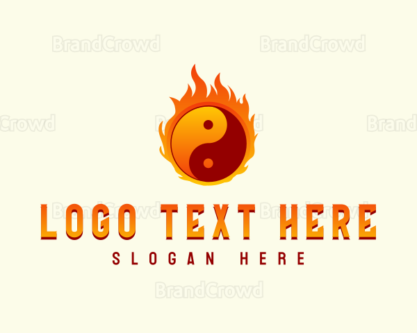 Yin Yang Fire Logo