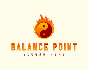 Yin Yang Fire logo design