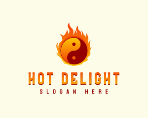 Yin Yang Fire logo design