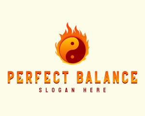 Yin Yang Fire logo design