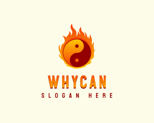 Feng Shui - Yin Yang Fire logo design