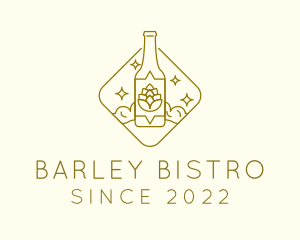 Barley - Beer Hops Bottle logo design