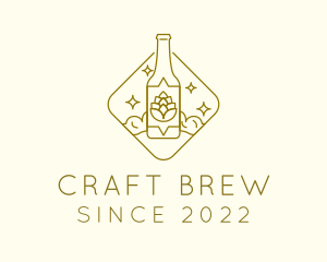 Brewer - Beer Hops Bottle logo design