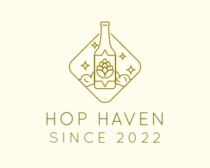 Hops - Beer Hops Bottle logo design