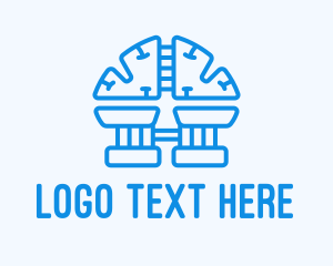 Idea - Blue Brain Factory logo design