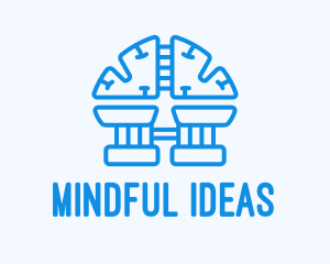 Thought - Blue Brain Factory logo design