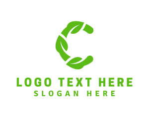 Sauna - Abstract Leafy C logo design