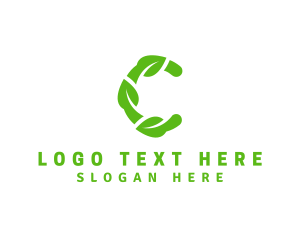 Eco Friendly - Eco Leaf Letter C logo design